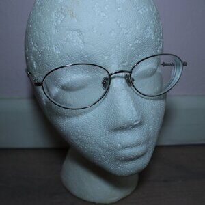 Amelia E. Becky Silver Oval Eyeglasses Frames, Office Siren, Bayonetta, Cosplay